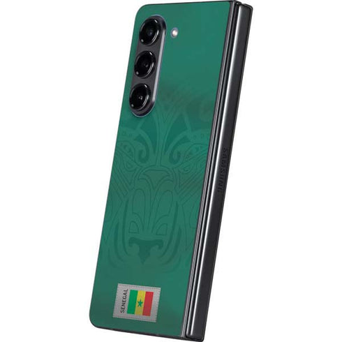 Senegal Soccer Flag Galaxy Z Fold5 5G Skin